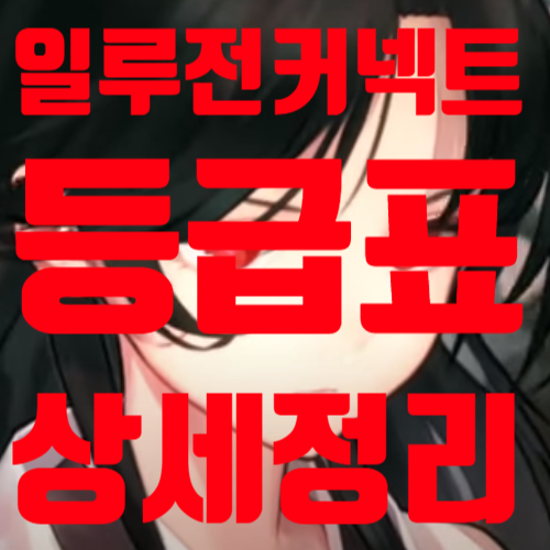 일루전 커넥트 등급표 완벽 정리