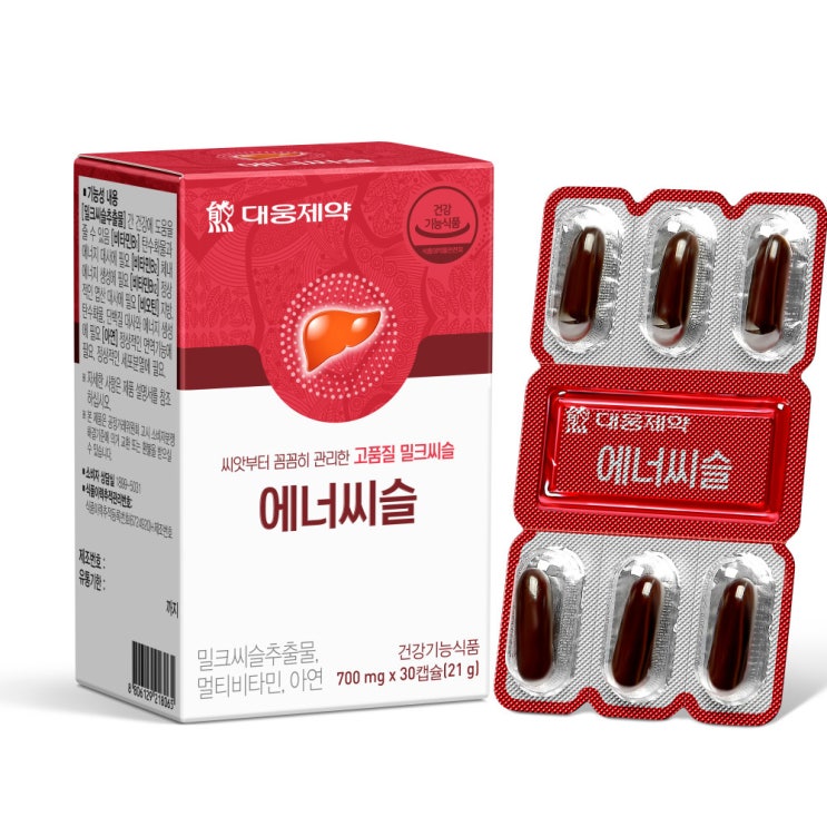  대웅제약 에너씨슬 밀크씨슬 간영양제, 30개입, 1개
