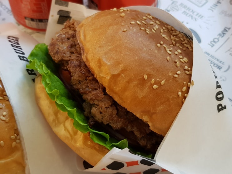  용인 역북 퍼퓰러버거! 두툼한 패티가 인상적인 수제버거 맛집~
