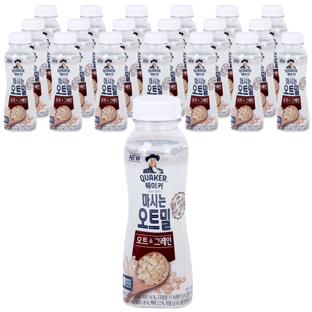  롯데제과 퀘이커 마시는오트밀 오트&그레인, 20개, 50g