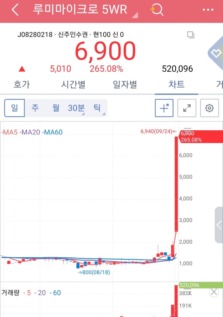  [주식투자 신주인수권] 루미마이크로 5WR, 케이피엠테크 5WR, KR모터스 1WR, 금호전기 31WR, 에코마이스터3WR, 두산중공업 1WR / 최근 신주인수권 주식주가 급등!