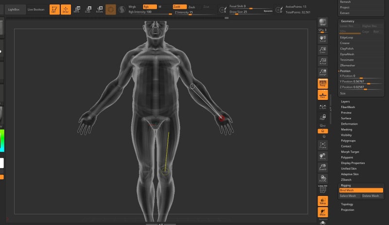 200923_지브러쉬 ZSphere, Rigging기능으로 포즈 잡기(캐릭터 뼈대 제작) : 네이버 블로그
