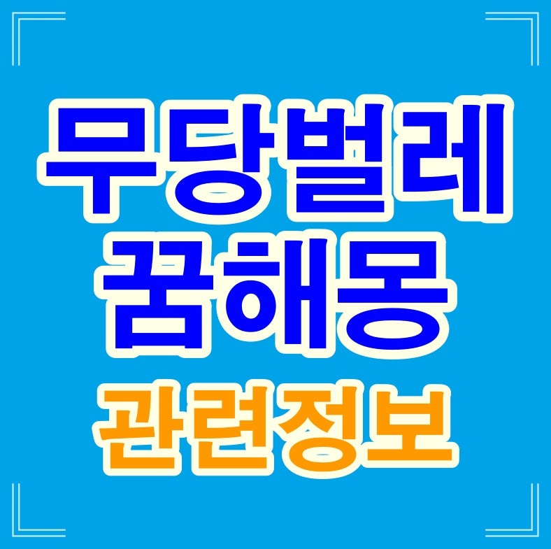 무당벌레꿈 해몽 무당벌레 죽이는 꿈 나오는 꿈 등 정리