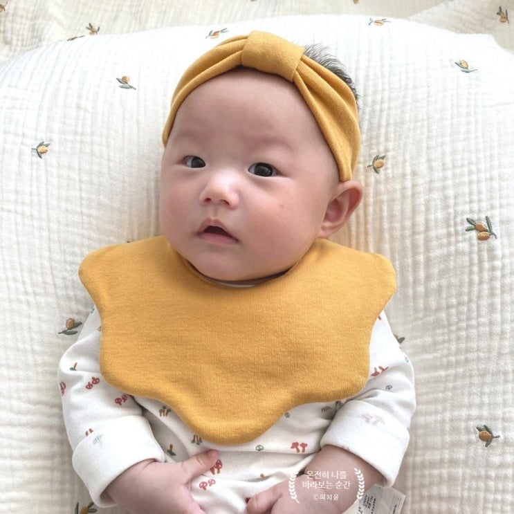  백일선물 두두홀릭 리본밴드 ఇ 턱받이 추천해요