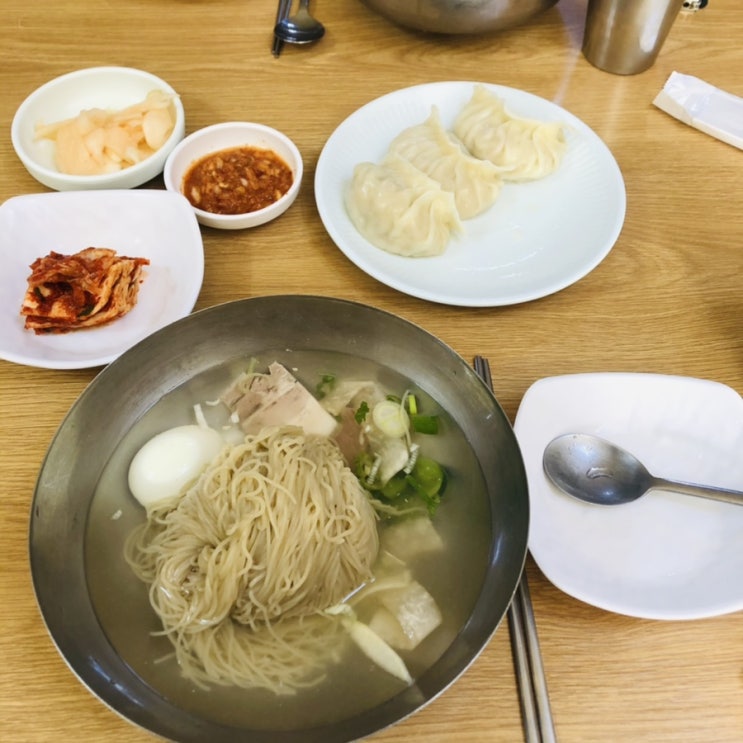  학동역 평양냉면 찐맛집 진미평양냉면 싸랑헤!
