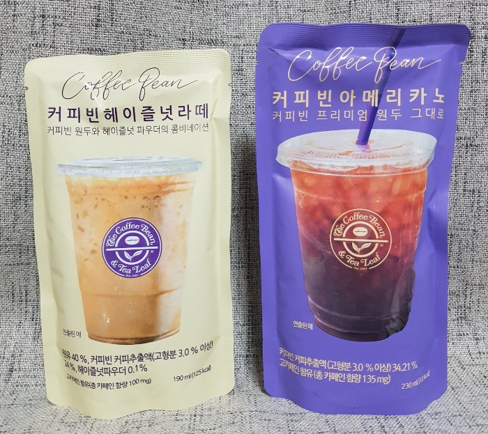  천안커피빈 니뽕내뽕 / 커피빈 헤이즐넛라떼 파우치