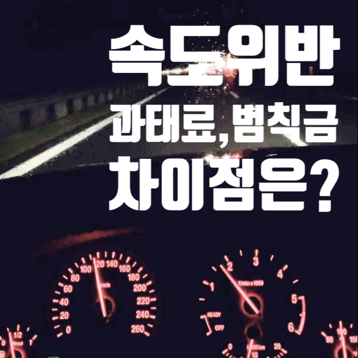 속도위반 과태료와 범칙금 차이점 알아보기 속도위반 과태료와 범칙금 차이점 알아보기