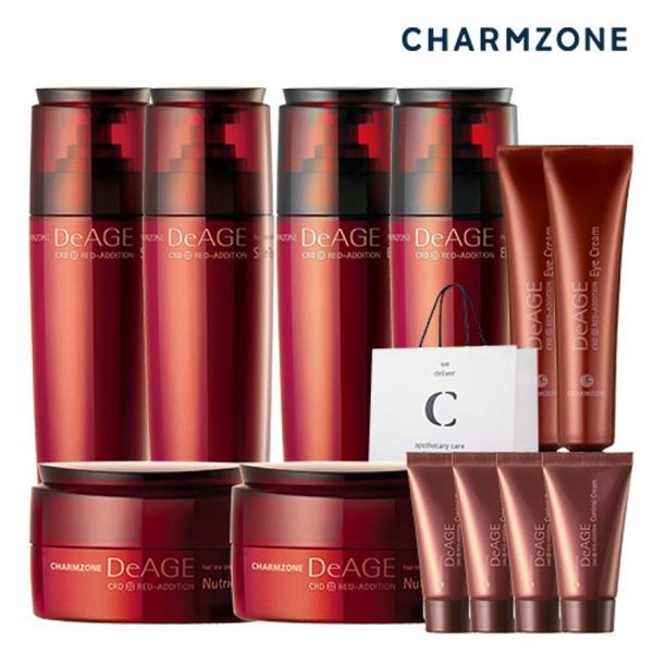 charmzone 하프BEST 디에이지 레드 애디션 토너+에멀젼+탄력크림+아이크림 X2SET+4종증정 총12종, 선택/옵션선택