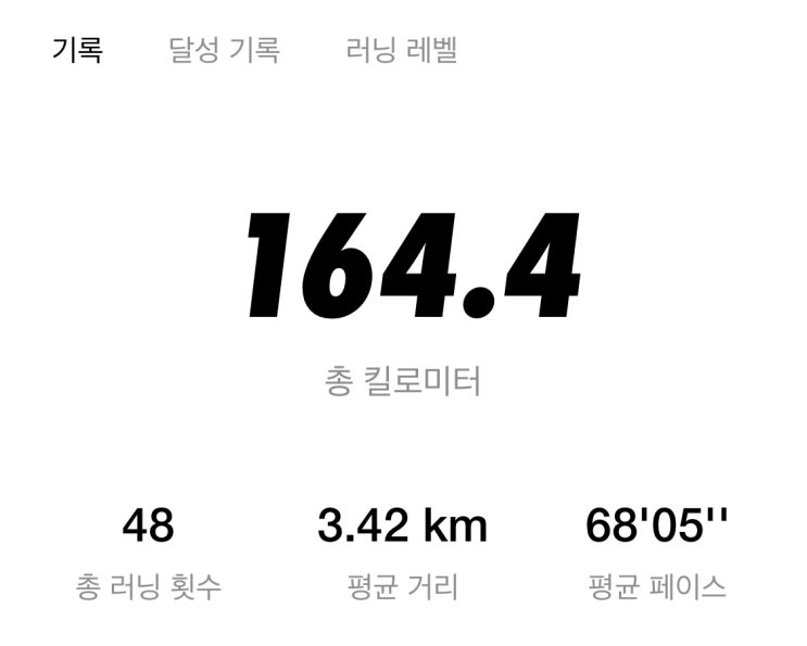  150일간 조깅일지