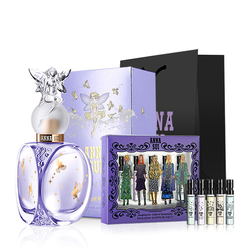  안나수이 럭키 위시 EDT 30ml + 포켓 스프레이 EDT 2ml x 5종 세트 + 안나수이 쇼핑백, 1세트