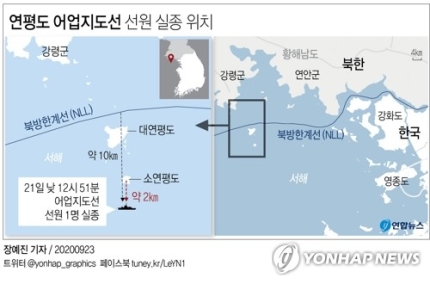 연평도 공무원, 북한군에 총살당한 후 화장