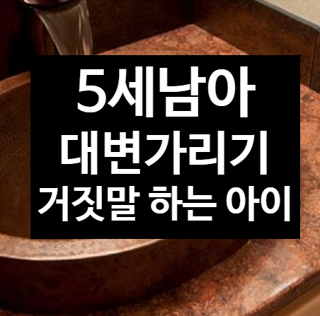  5세남아 대변가리기 및 거짓말하는 아이