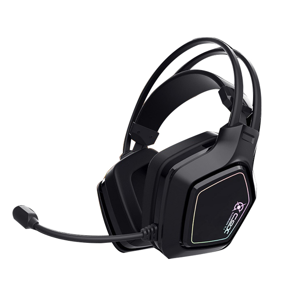  콕스 SCARLET 7.1 RGB 노이즈 캔슬링 헤드셋, 블랙, 단일 상품