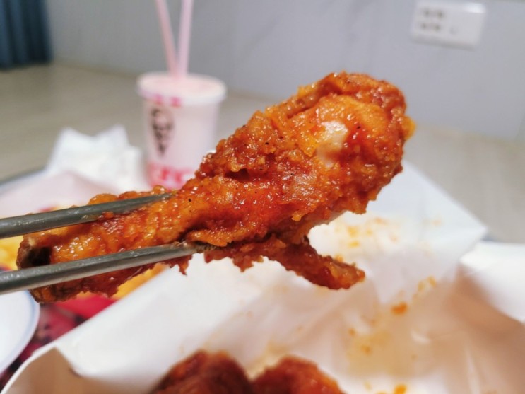 김포 사우동 KFC - 징거버거 없는 징거버거세트와 갓양념치킨