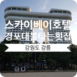 [강릉] 스카이베이호텔/경포대불타는횟집:경포대횟집