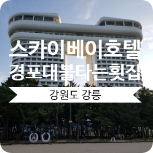  [강릉] 스카이베이호텔/경포대불타는횟집:경포대횟집