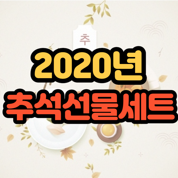 2020년 추석선물세트로 어머님 몸보신하세요