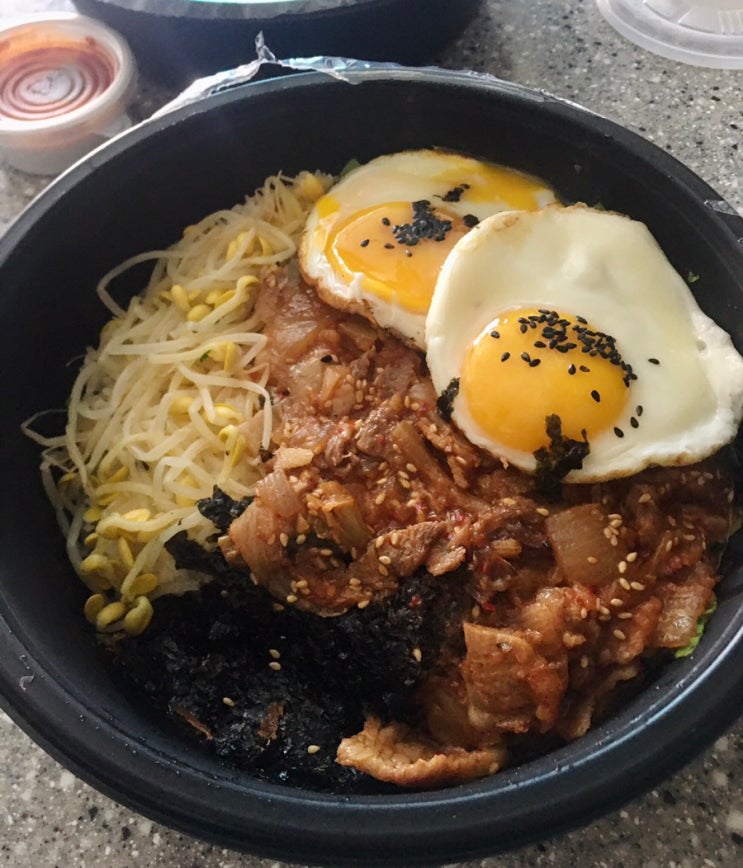 [경기도 안양] 비빔밥과 냉면이 함께 땡기는 날엔 고기듬뿍대왕비빔밥&냉면 (배달)