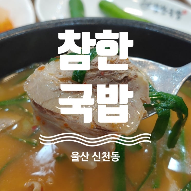  울산 북구 신천동 국밥 맛집 참한국밥