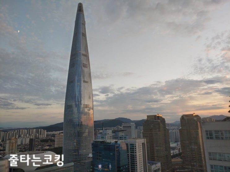 송파 더샾스타리버 102동 39층 초고층 코킹 실리콘작업