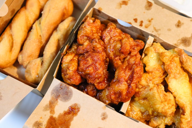  요기요할인 교촌치킨 신메뉴 레드허니반반순살+쫀드칸꽈배기