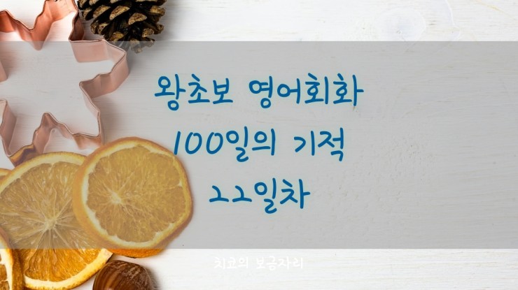  [엄마공부]왕초보 영어회화 100일의 기적 22일차