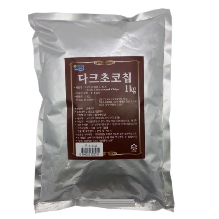  청은 다크 초코칩, 1kg, 1개