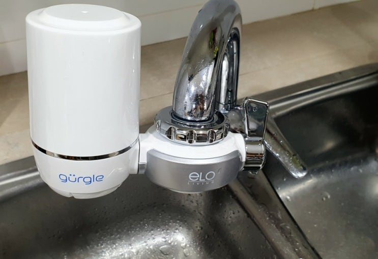  ELO LIVING 정수기(water purifier) 셀프 설치했어요 GURGLE tap Filter F68 싱가포르 브랜드