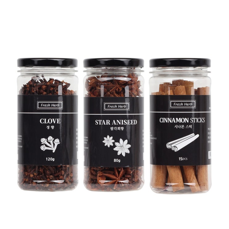  신선약초 뱅쇼만들기세트 시나몬스틱 15p + 팔각회향 80g + 정향 120g, 1세트