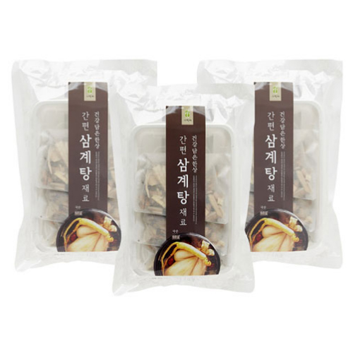  자연애 간편 한방 삼계탕 재료 3p, 60g, 3개
