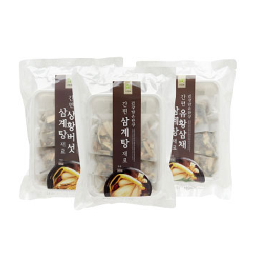  자연애 간편 한방 삼계탕 재료 세트, 1세트