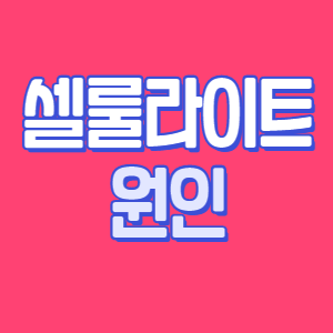  셀룰라이트 원인 및 제거 방법