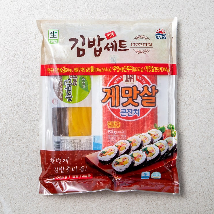  사조 명품 김밥재료 5종 세트, 1세트