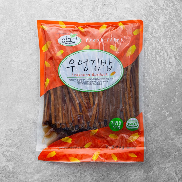 싱그람 김밥용 우엉, 1kg, 1팩
