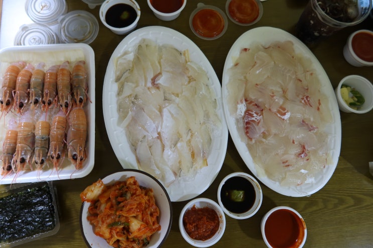  제주 애월 애월항수산 싱싱하고 저렴하게 회 뜨기