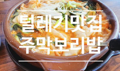 털레기수제비 & 보리밥 맛집 - 주막보리밥 (동탄맛집)