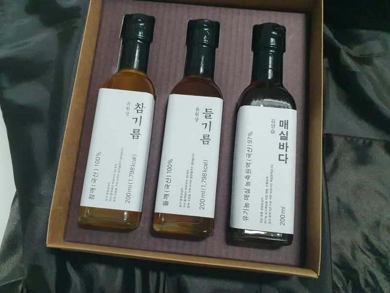 부모님 추석선물 추천 명인명촌 참기름, 들기름세트