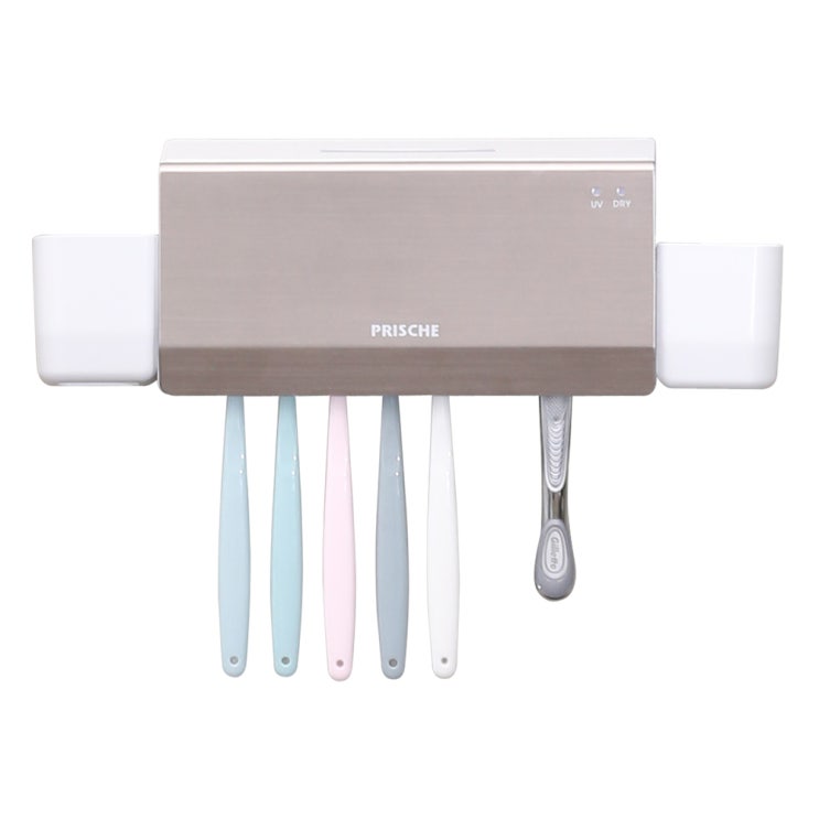  프리쉐 더블케어 UV LED 칫솔살균기 PA-TS990, 샴페인골드