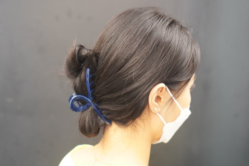 숱많은 긴머리 로우번 묶는법, 집게핀으로 한번에 간단하게 : 네이버 블로그
