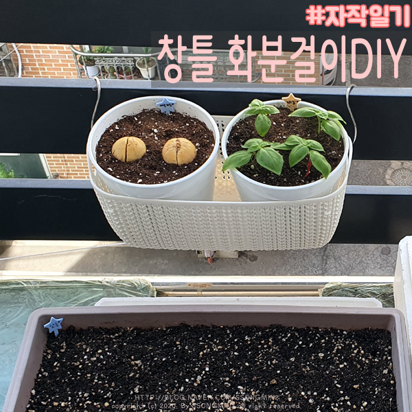 다이소 창틀 화분걸이 DIY 편하다 편해