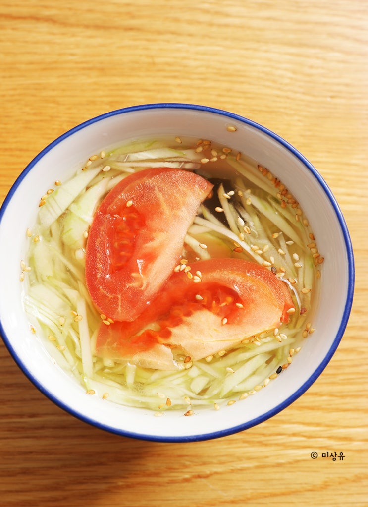  토마토 오이 냉국 레시피