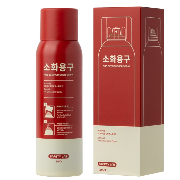  세이프티랩 스프레이형 강화액 차량용 가정용 소화기, 1개