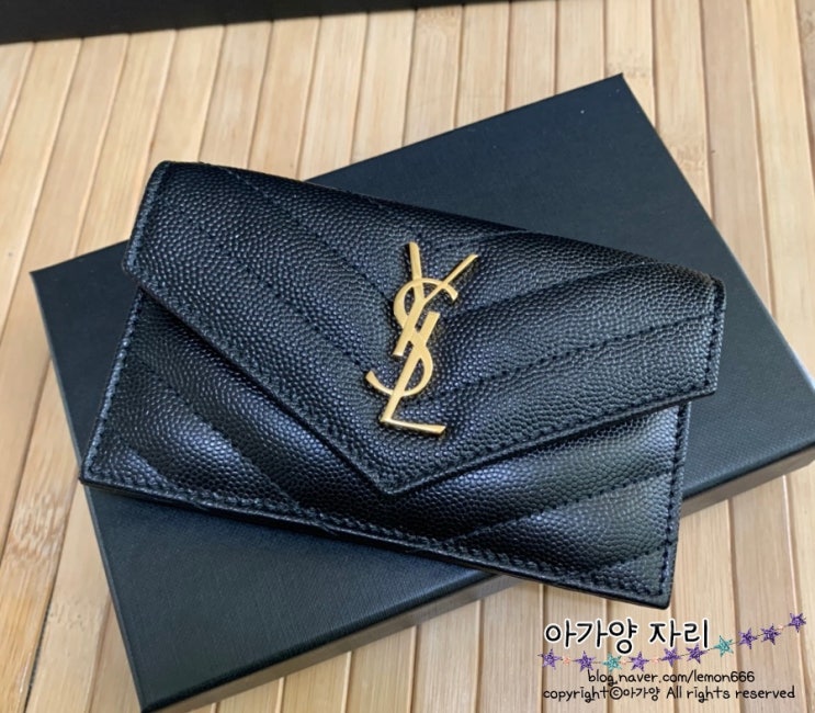 생로랑 카드지갑 생로랑 모노그램 지퍼 카드지갑 겟