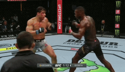 UFC 253: 아데산야 vs 코스타 리뷰(GIF): 원래 타격가 &gt; 어쩌다 타격가