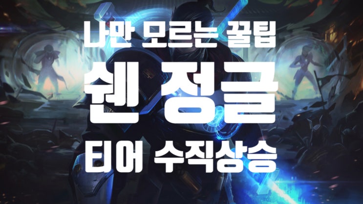  나만 모르는 꿀팁 쉔정글 티어상승 지름길