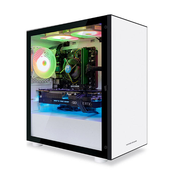  한성컴퓨터 게이밍 데스크탑 TFG MX9366 화이트 (i3 9100F WIN미포함 16GB SSD 240GB GTX1660 SUPER), 기본형