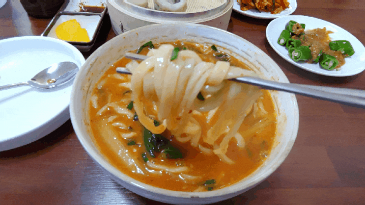  엄딸 어탕칼국수, 구미공단 어탕칼국수 맛집