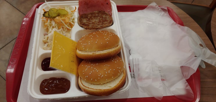  [롯데리아] 밀리터리 버거 VS 군대리아 맛평가 후기, 가성비?