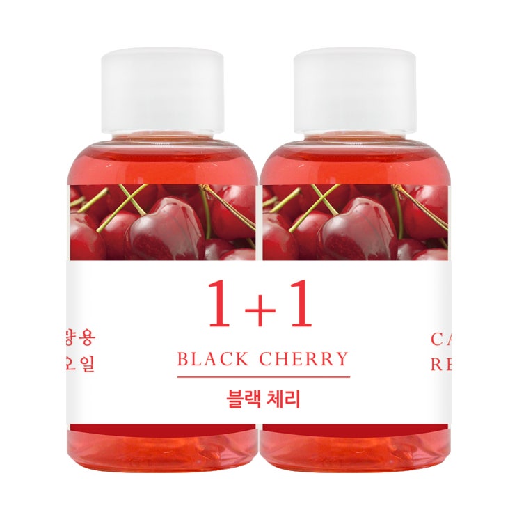  더허브샵 차량용 디퓨져 리필오일 50ml, 블랙체리, 2개