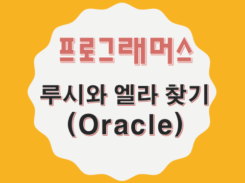  [프로그래머스 - Oracle] 루시와 엘라 찾기 (59046)